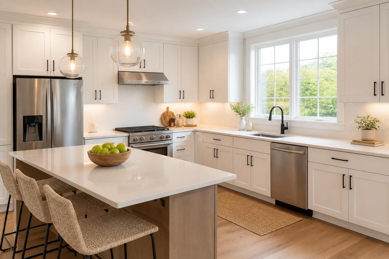 Detailed residential kitchen prepared for a property transition